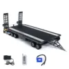 RC Metal Full Trailer 6 Axles 5 Axles for 1/8 1/10 1/12 1/14 RC Tractor Truck Excavator Crawler Car Remote Control Vehicle Model 2