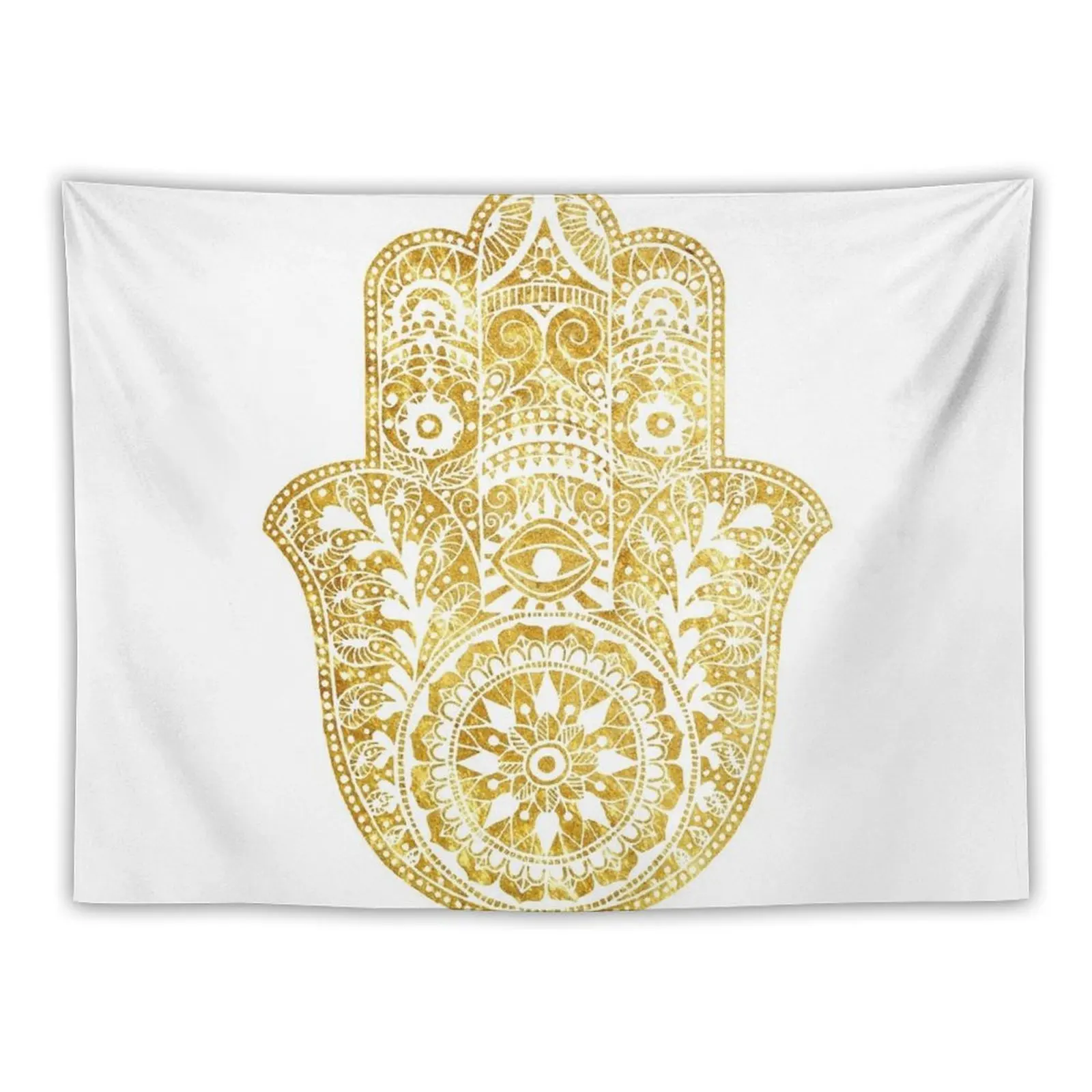 

White Gold Hamsa Hand Tapestry Kawaii Room Decor Anime Decor Decoration Room Decoration For Rooms Tapestry