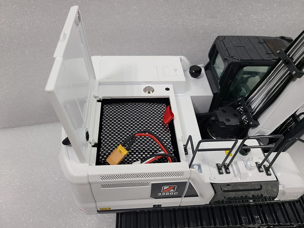 S085f062b9535443eacbe0eca7fa8aa09L KABOLITE RC 1/18 K966 ładowarka 336GC koparka hydrauliczna K960 ciężarówka hydrauliczna zabawki dla chłopca modelu maszyn budowlanych