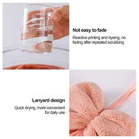 Bowknot Coral Velvet Hand Towel For Bathroom Kitchen Microfiber Soft Hanging Loops Quick Dry Absorbent Cloths Home Terry Towels 4