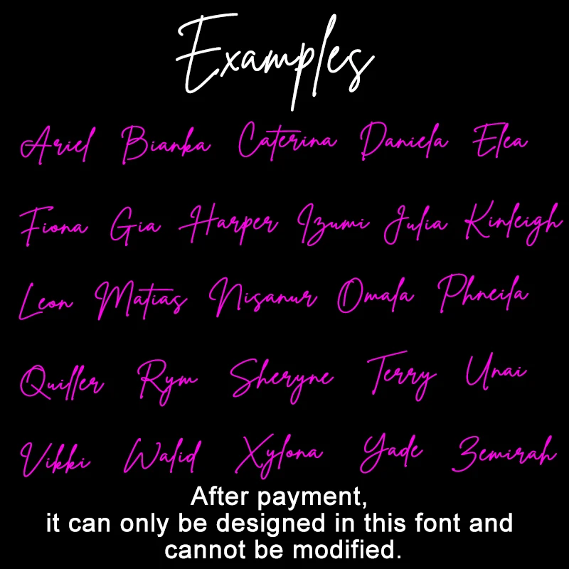 Custom Led Name Sign Gift for Kid Custom Name Signs Teenage Gift Led Neon Sign for Wall Decor Bedroom Decor Personalized Gifts 3