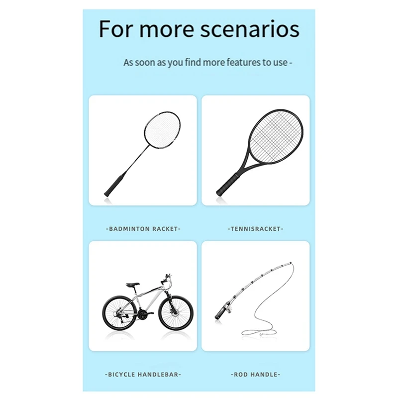 Badminton Racket 7C Flat Rubber, Soft And Shock-Absorbing, Good Elasticity, Not Easy To Deform When Stretched