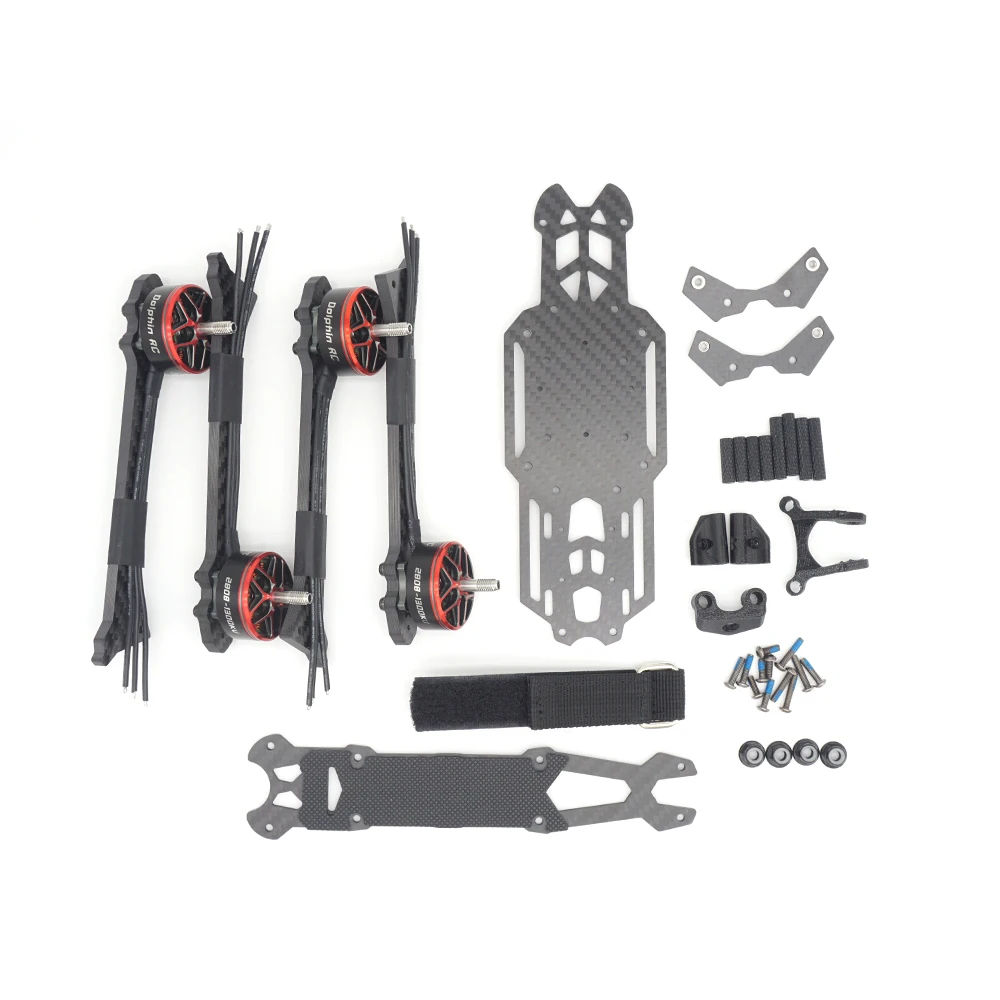 DolphinRC 7 Inch Carbon Fiber Drone Frame Kit with 2808-1300KV Motors - Lightweight Quadcopter Frame for Long-Range FPV Racing 6