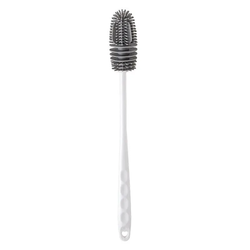 Silicone Long Handle Kitchen and Bottle Cleaning Brush