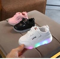 2024 New Brands Classic LED Lighted Baby Casual Shoes Glowing Infant Tennis High Quality Girls Boys Sneakers Shoes Toddlers 2