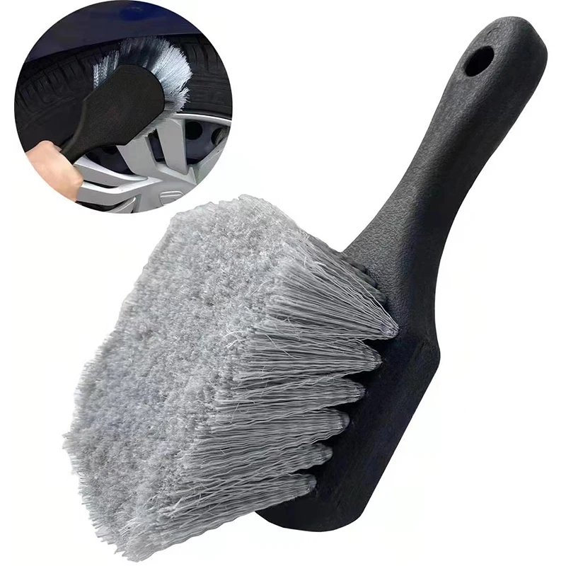 

Car Harmless Wheel Cleaning Brush Detail Brush Short Handle Tire Rim Washing Brush Vehicles Cleaning Maintain Accessories