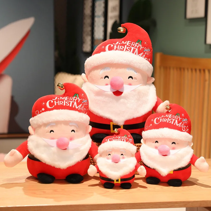 Christmas Santa Stuffed Toys Reindeer Plush Pillow Soft Festival Doll Plushie For Christmas Kids Girls Gift 3