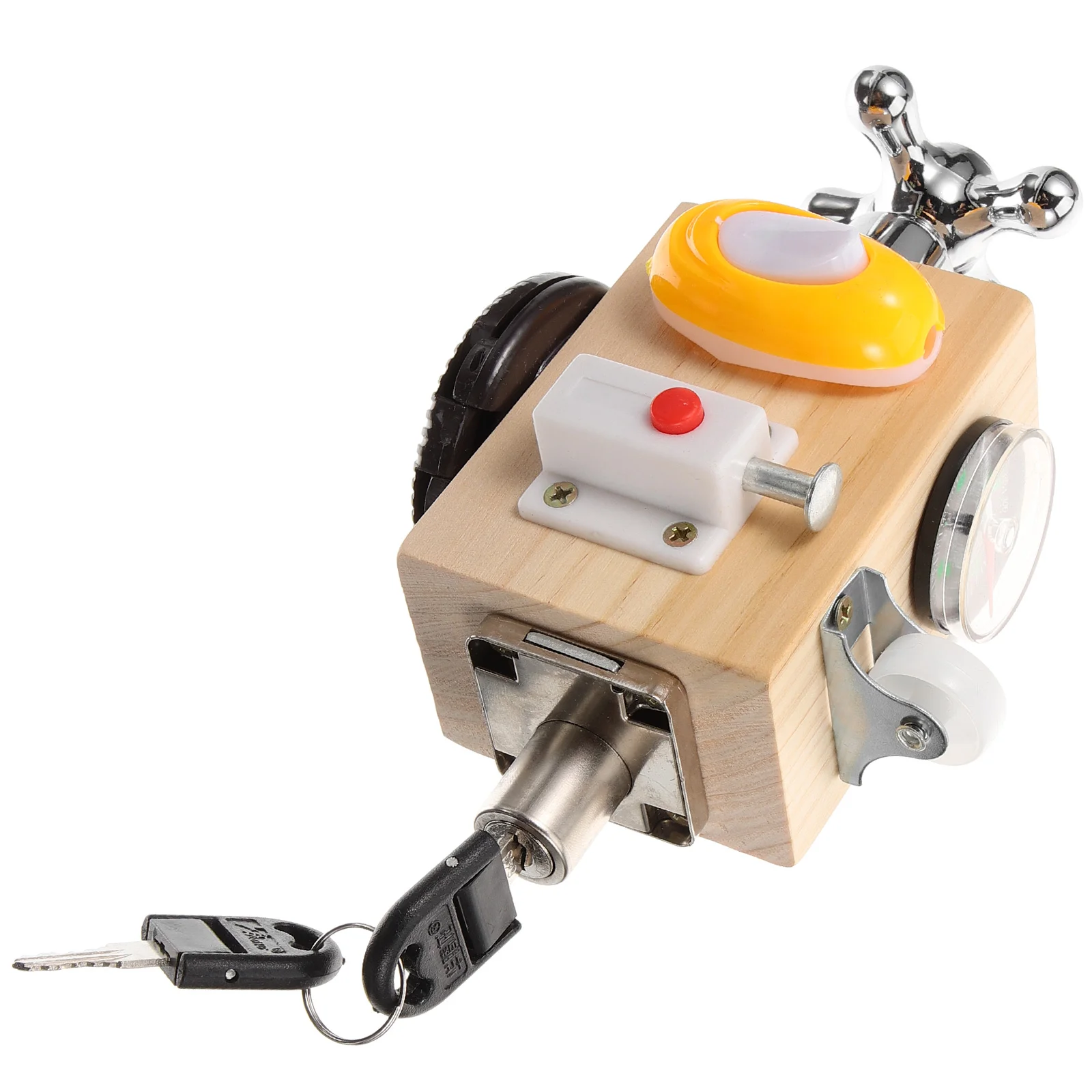 

Montessori Toys Boy Child for Kids 2 4 Years Old Handmade Toddler Car Funny Lock Key Baby