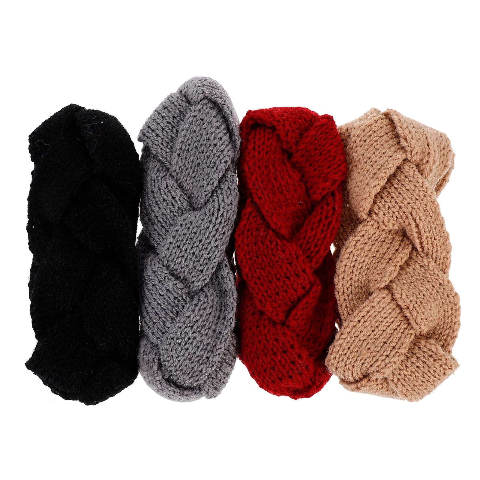 Stitch Headband Autumn Knit Hairband Elastic Crochet Ear Warmer for Washing Face Headbands