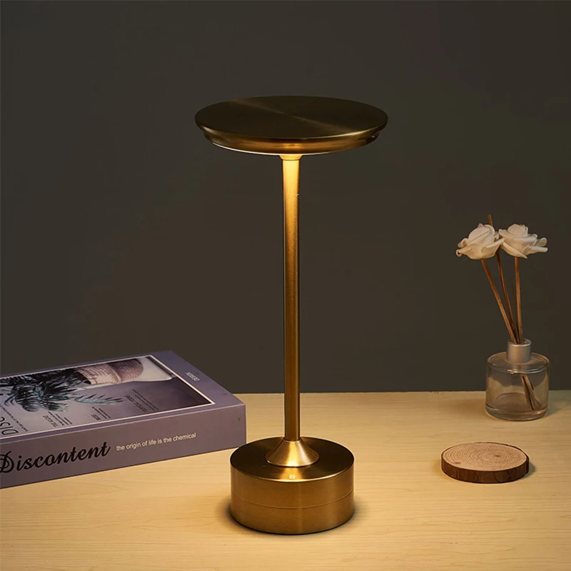 Wireless Desk Lamp Usb Rechargeable Touch Bedside Led Night Light L