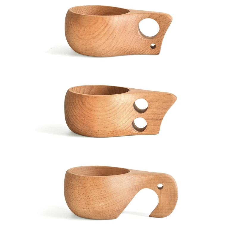 

JFBL Hot Novelty Wooden Mug Gift Wood Tableware Tea/Milk/Breakfast Coffee Mug Cup
