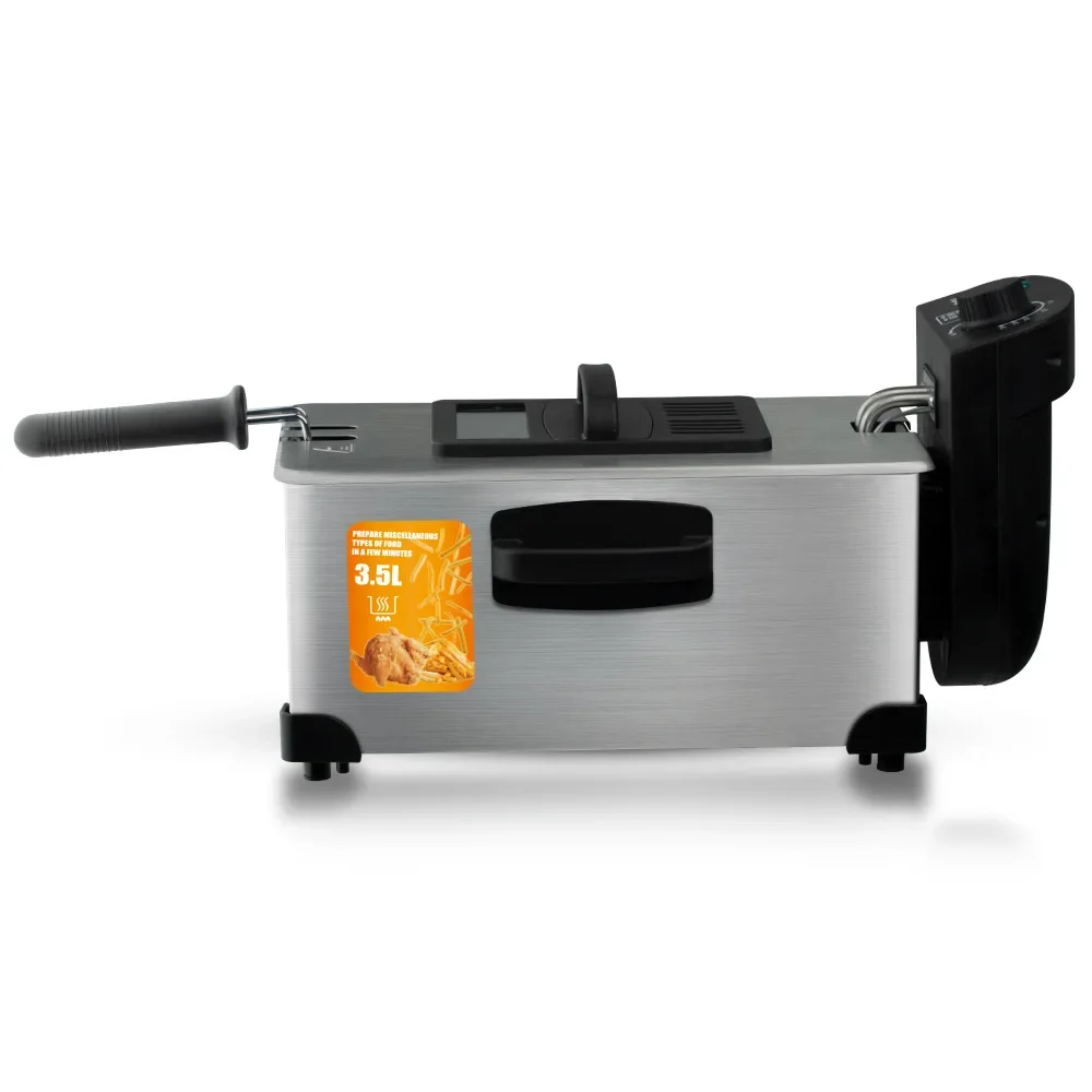 Home small electric fryer Commercial fritter fry machine set up fried skewers 4