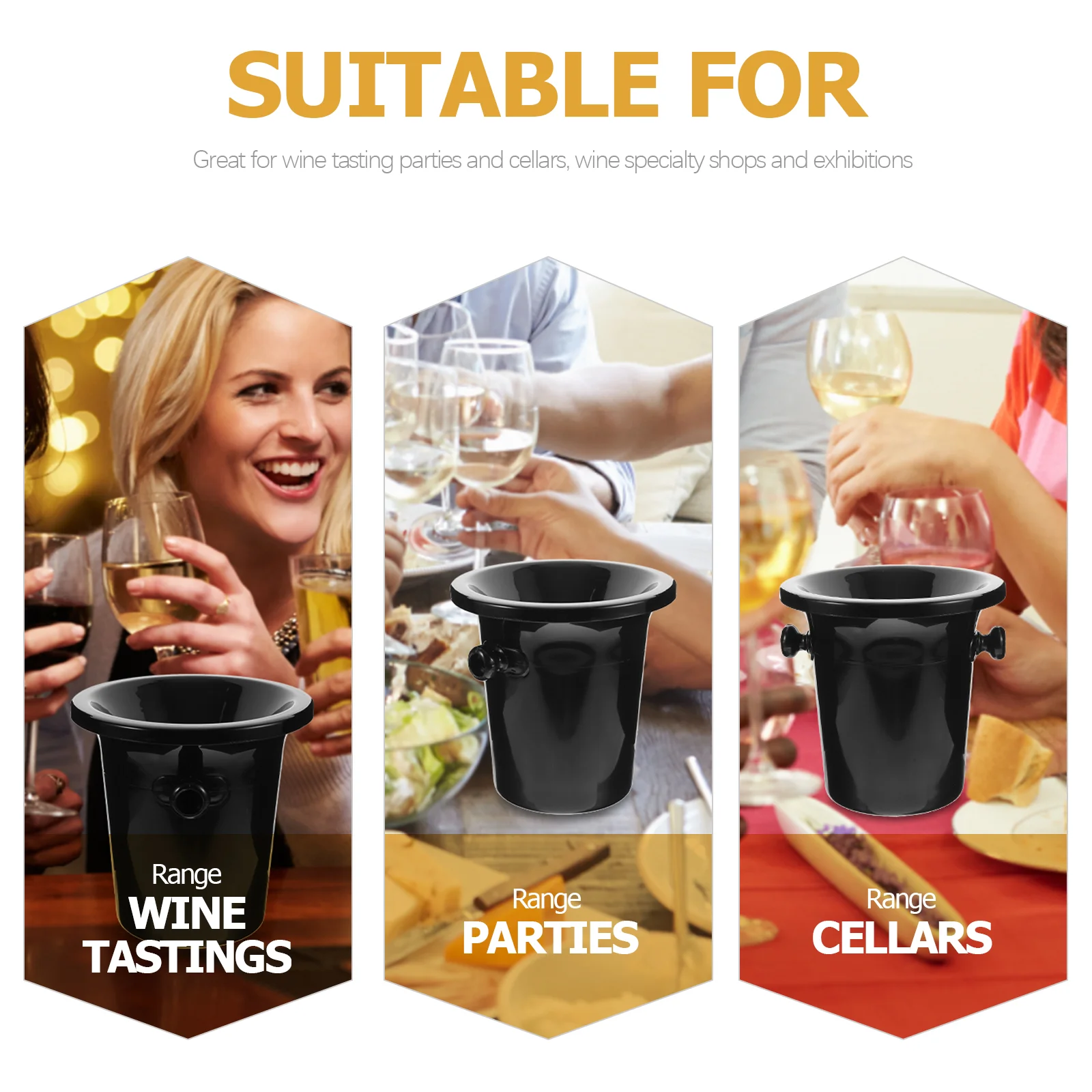 

Spit Barrel Buckets Creative Tasting Spittoons Western Plastic Ice Clear Cups