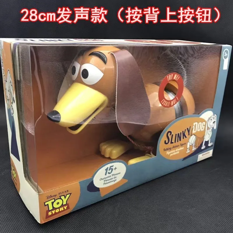 

Disney Pixar Toy Story 4 Can Sound Spring Dog Cute Toy Doll Hand Model Dog Talking Action Figures Model Doll Collection Toys