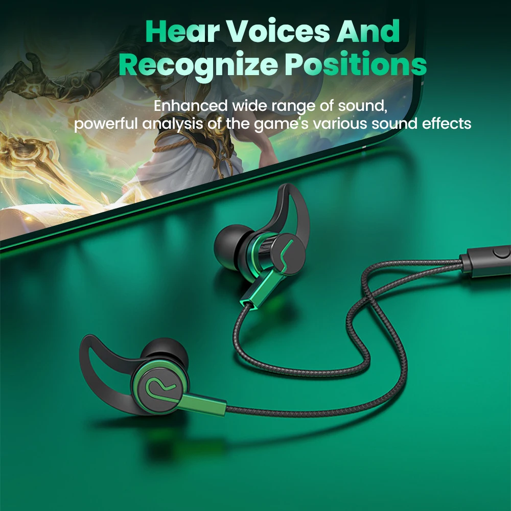 OLAF In-Ear Headphones Wired Earphones 3.5mm/Type-C Handsfree Earbuds 90-Degree Elbow Plug Headset Gamer For iPhone16 15 Samsung 3