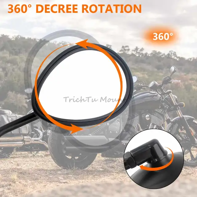 Motorcycle Rear View Mirror For Indian Scout Bobber Chief Chieftain Roadmaster Springfield 2014-2024 Side Mirrors Accessories