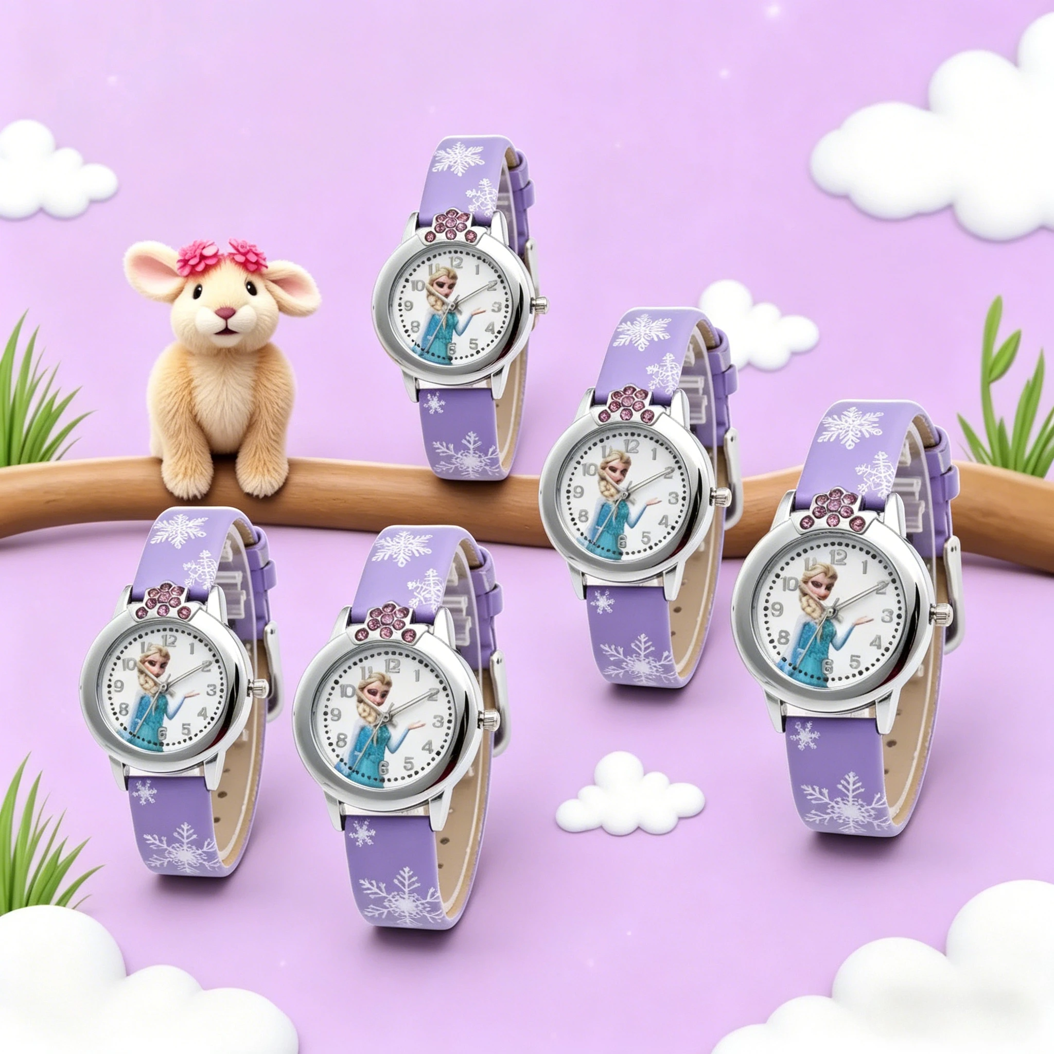 Montre Enfant Elsa La Reine des Neiges - Violette Flocons