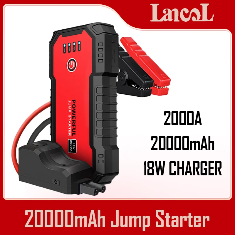 S901 20000mAh Jump Starter 12V Portable Power Bank External Battery 2000A Starting Device Car Battery Starter Booster