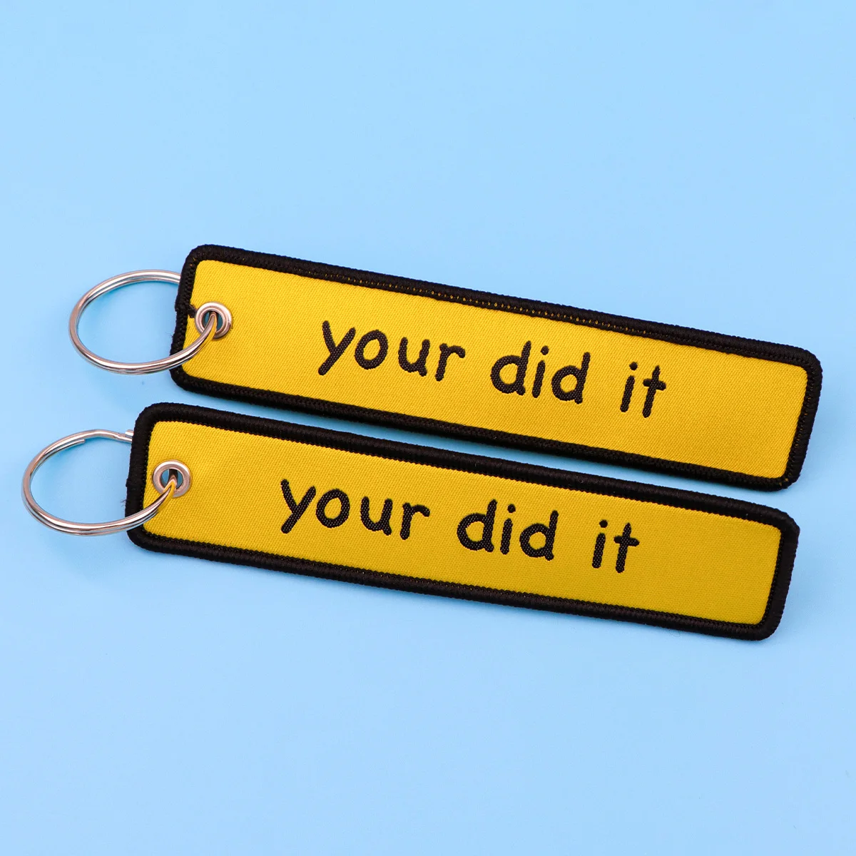 Spanish quotes keychain for motorcycle autism key chain for women men gifts and cars embroidery key tags funny jewelry gift