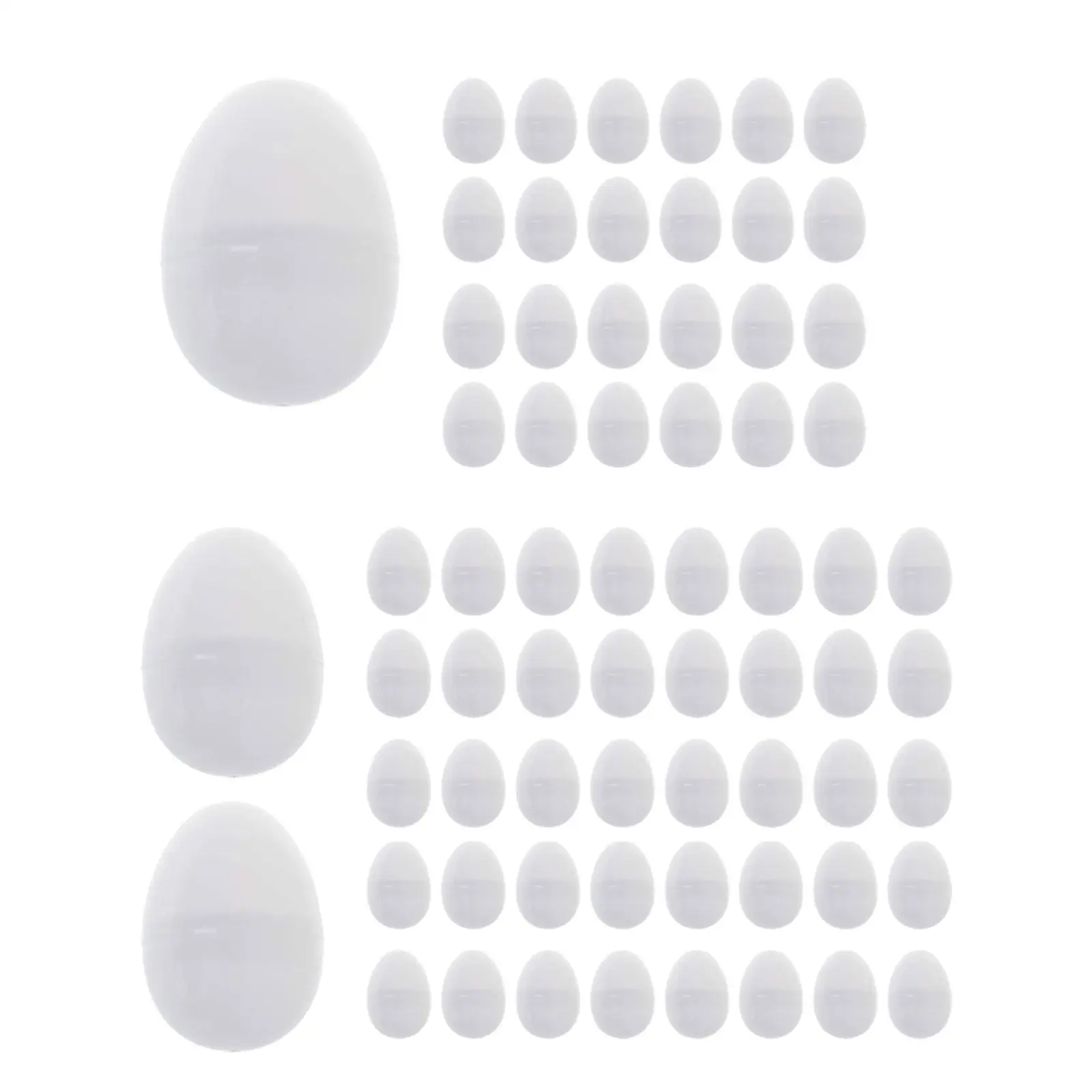 

White Easter Eggs Fillable Easter Eggs Art Unpainted Surprise and Fun Easter Decor DIY Painting Eggs for Holidays Presents