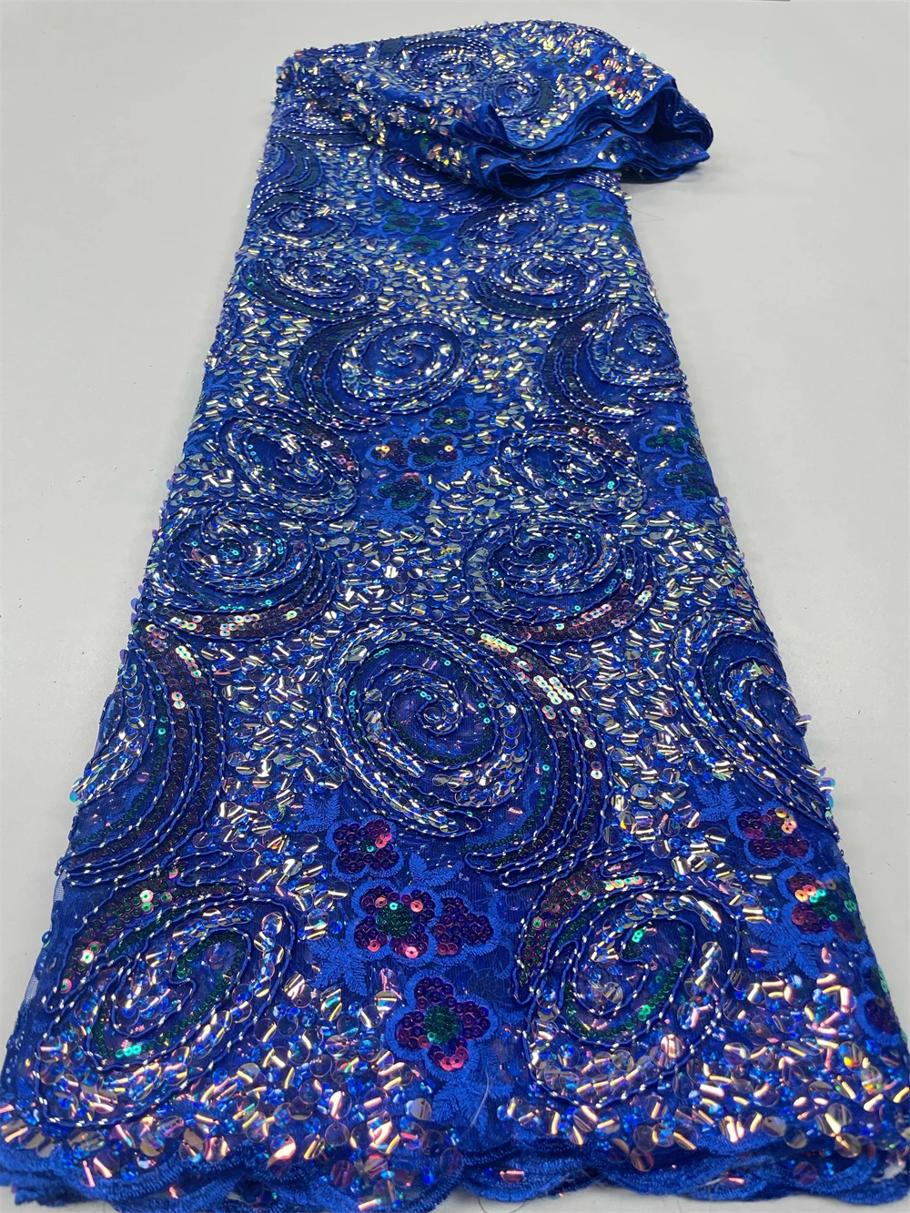 African Nigerian Material Lace Flower Fabric For Wedding With sequin Groom Embroidery French Lace Fabrics QF0801 sequins jacquard lace fabric,lace trim fabric