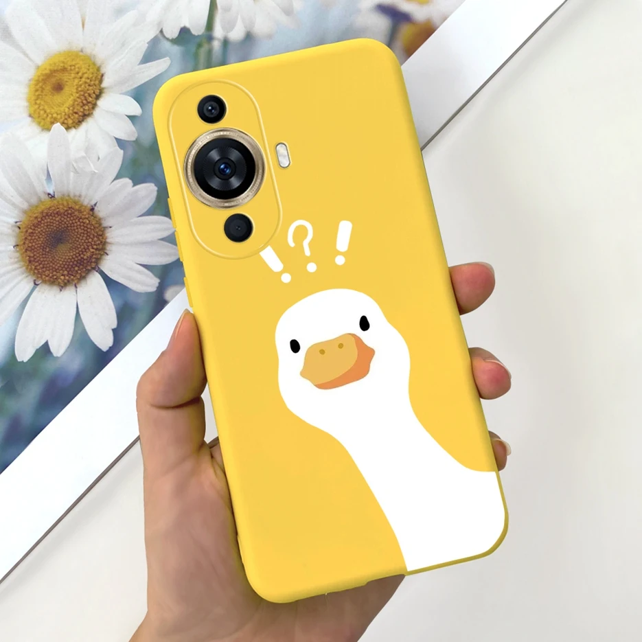 Cute Candy Painted Soft Silicone Phone Case Cover for Huawei Nova 11 Series