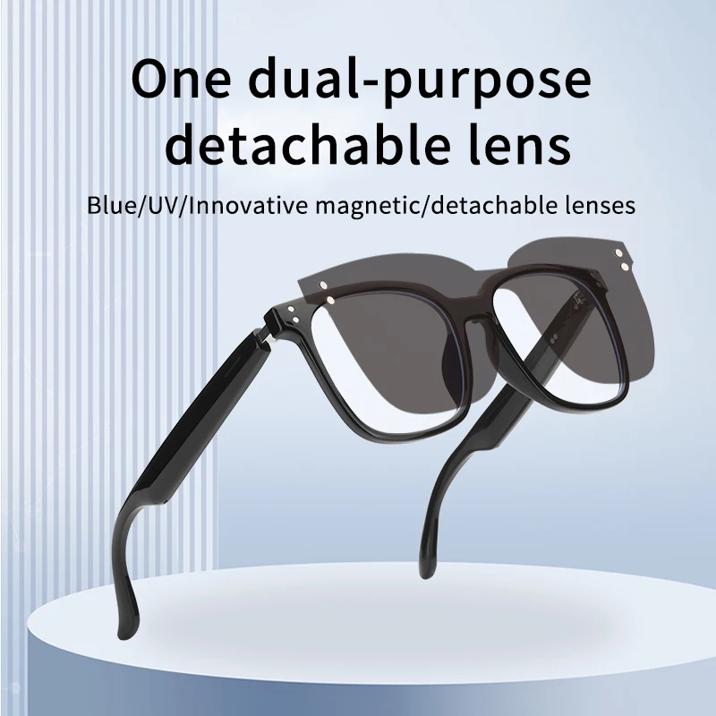 

Headset Sunglasses Smart Glasses Waterproof Men Wireless BlueTooth Bone Call Conduction Glass Camera HD Audio Eyewear