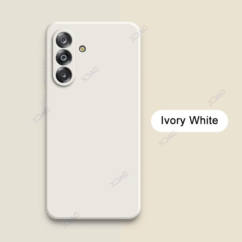 Luxury Cellphone Case with Camera Protection - Soft Square Liquid Silicone Armor Cover