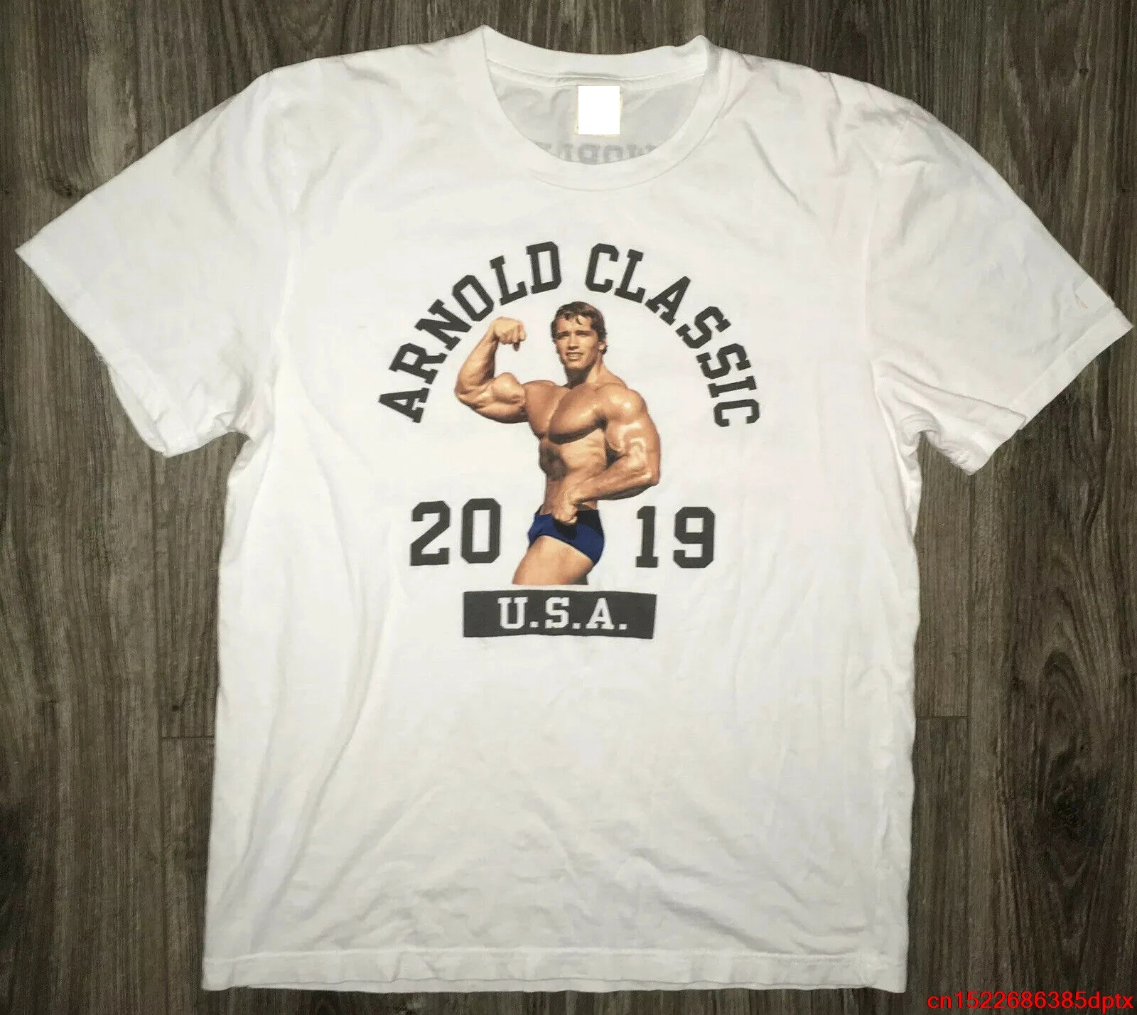 

Arnold Classic 2019 World Tour 2-Sided White Homage T-Shirt M Schwarzenegger