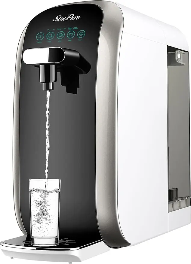 

SimPure Y7P-BW UV Countertop Reverse Osmosis Water Filtration Purification System, 4 Stage RO Water Filter