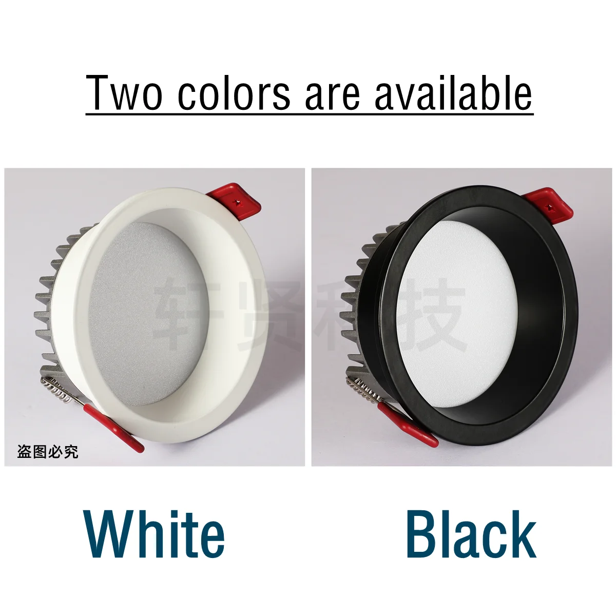 S0860e79e62e94dccb1bf9ea67e8d017fg Recessed LED Downlight Anti-glare Black/White Dimmable LED Ceiling Light Bedroom Kitchen Tri-color Light LED Spotlight