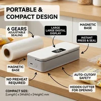 Mini-scelleuse thermique rechargeable pour sacs plastiques, machine à sceller les emballages, scelleuse portative pour sacs alimentaires 2