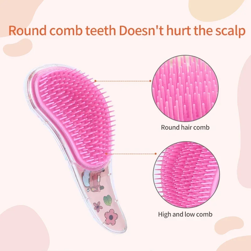 Hair Brush Comb Hair Comb Hair Comb Set Children's Hair Smoothing Comb Anti-static Massage Hair Brush Tangle Detangle Shower Massage Hairbrush Comb Salon Styl Tool
