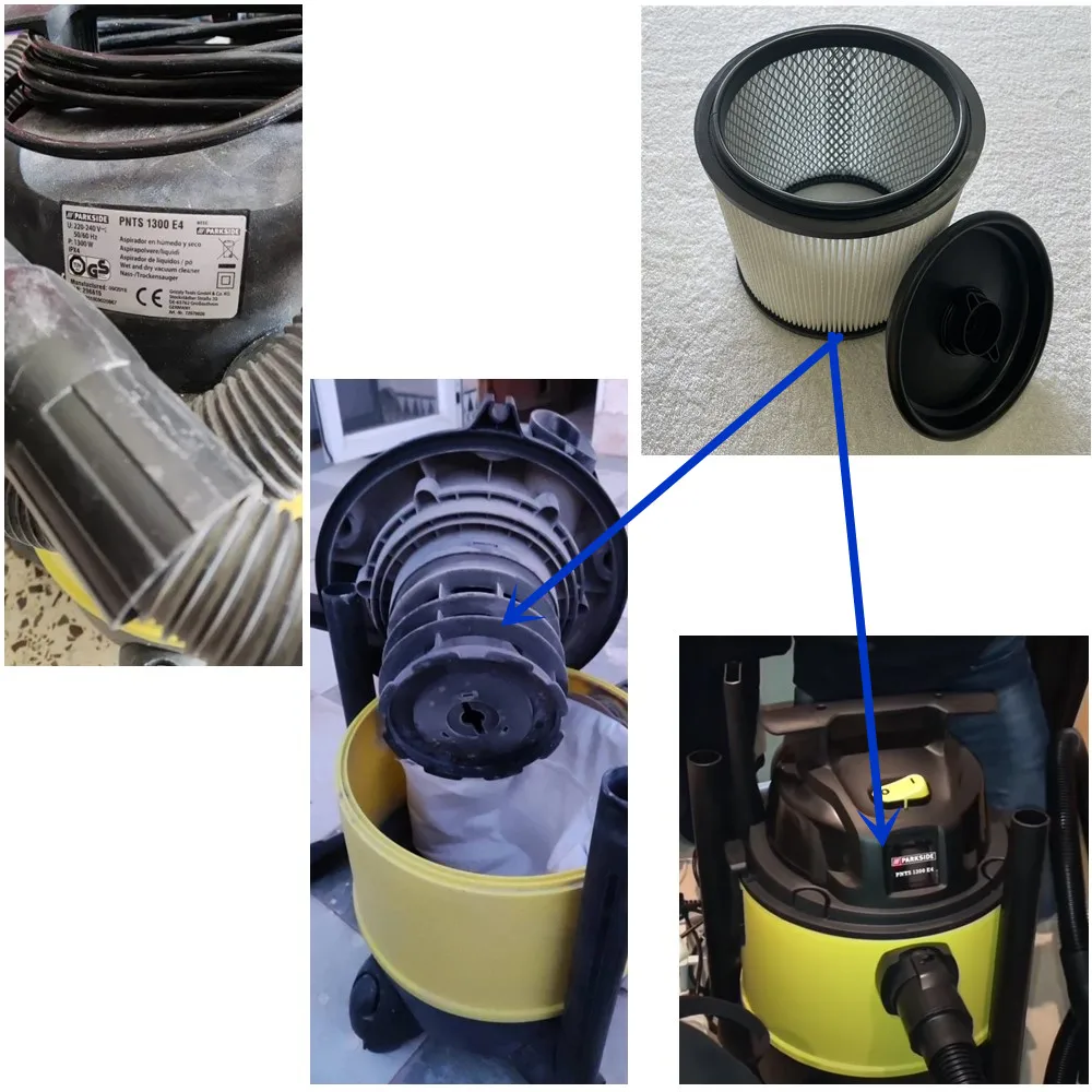 Textile Filter Bag Wet Dry Vacuum Cleaner Bags For Parkside, 49 OFF