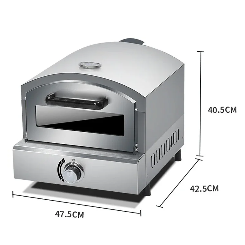 Gas Stainless Steel Grilled Steak Machine Pizza Oven Commercial Outdoor Baking Oven for Sale 10L 3