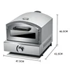 Gas Stainless Steel Grilled Steak Machine Pizza Oven Commercial Outdoor Baking Oven for Sale 10L 3
