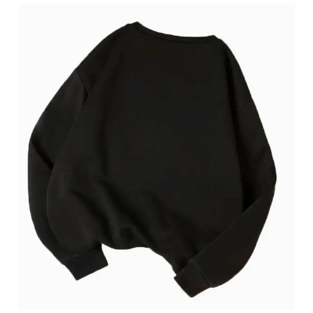 Casual Long Sleeve Crew Neck Sweatshirt Letter Print Pullover Y2K Sweatshirt For Fall & Winter Harajuku Women's Clothing