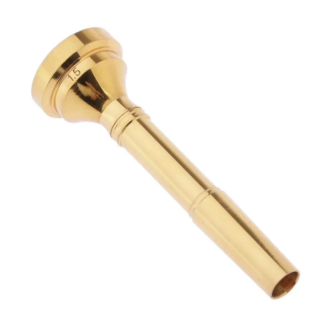 

7c 5c 3c 1 5c Mouthpiece for Bb Trumpet Gold Plated Multi-Purpose Golden