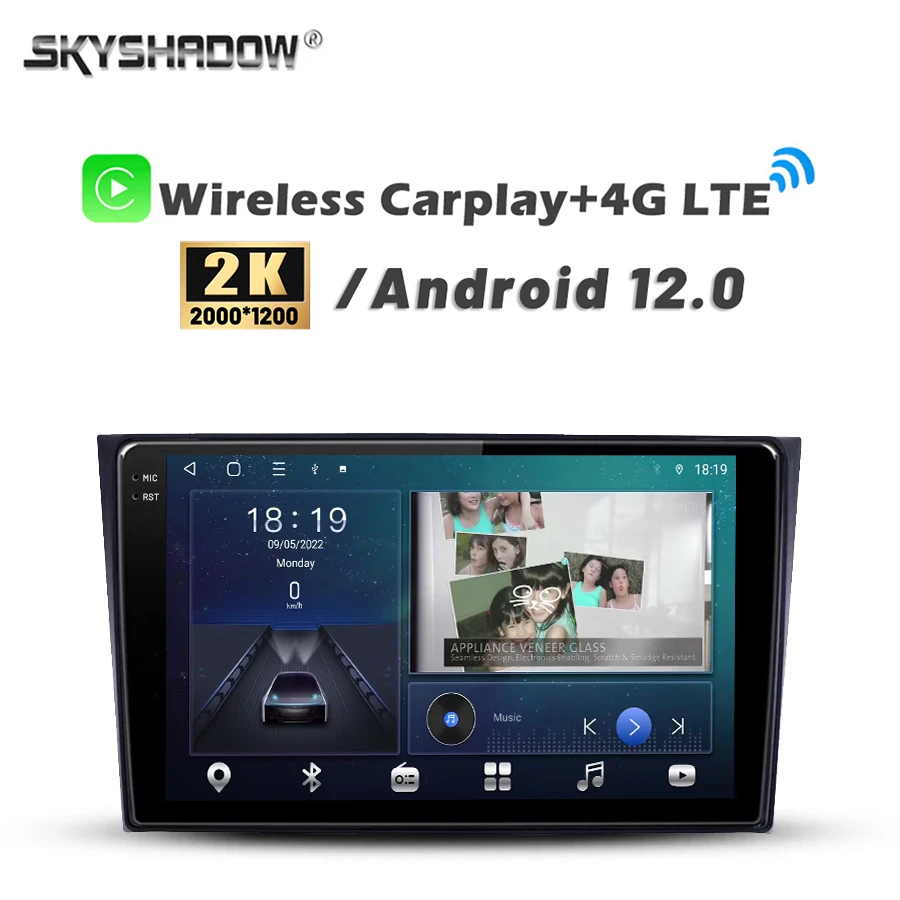 

2000*1200 360 Canbus Carplay Auto Android 12,0 8G + 128G автомобильный DVD-плеер GPS карта WIFI Bluetooth RDS радио для Mazda CX-9 2006 -2016