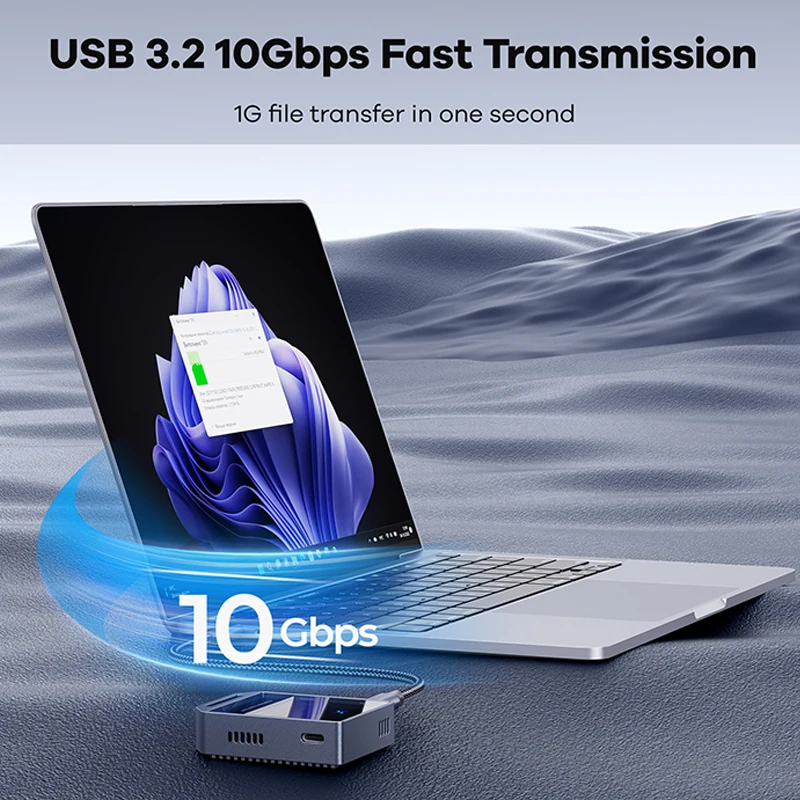 New Patent M.2 NVMe SSD Enclosure USB4 10Gbps 4K 60Hz 100W PD for 2230 SSD ProRes Video Laptop Tablet Phone External Storage