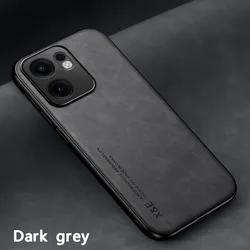 Magnetic Shockproof Protective Phone Case Cover - Durable and Stylish for OPPO Reno 12 FS 5G (Dark Grey)