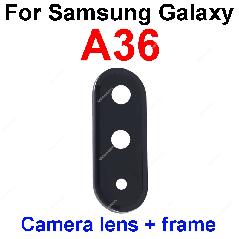 Enhanced Rear Camera Glass Frame with Adhesive Cover for Samsung Galaxy A Series