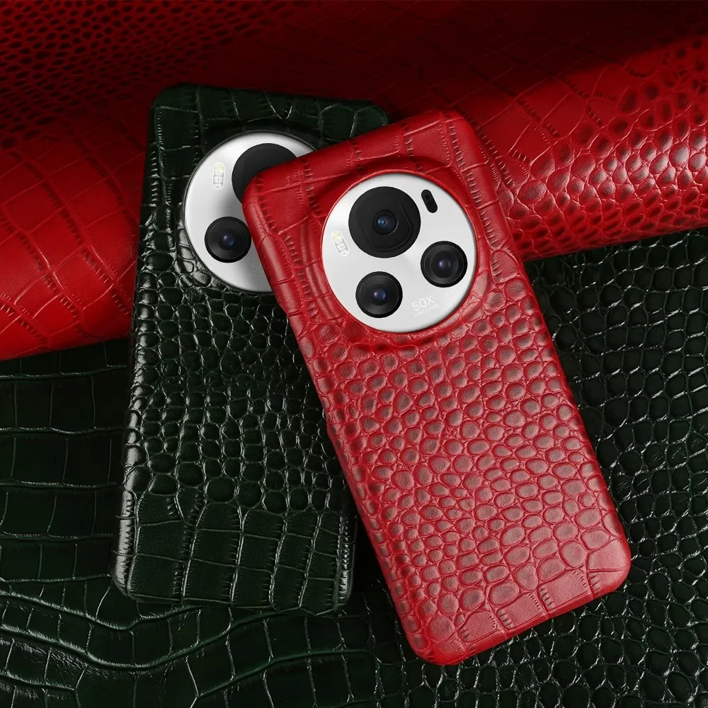 Premium Genuine Leather Phone Case - Elegant Cowhide Back Cover