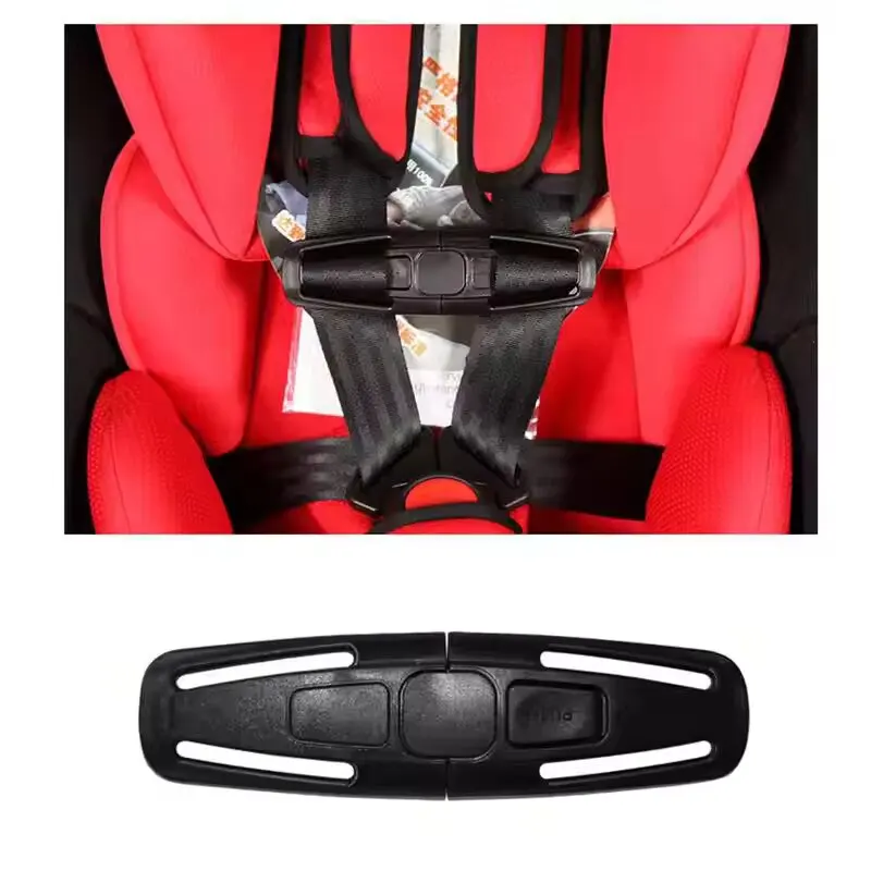 SEAMETAL Baby Car Seat Safety Belt Clip Child Chair Adjustable Interior Latch 5 Point Seats Buckle Knots Seatbelt Covers Lock
