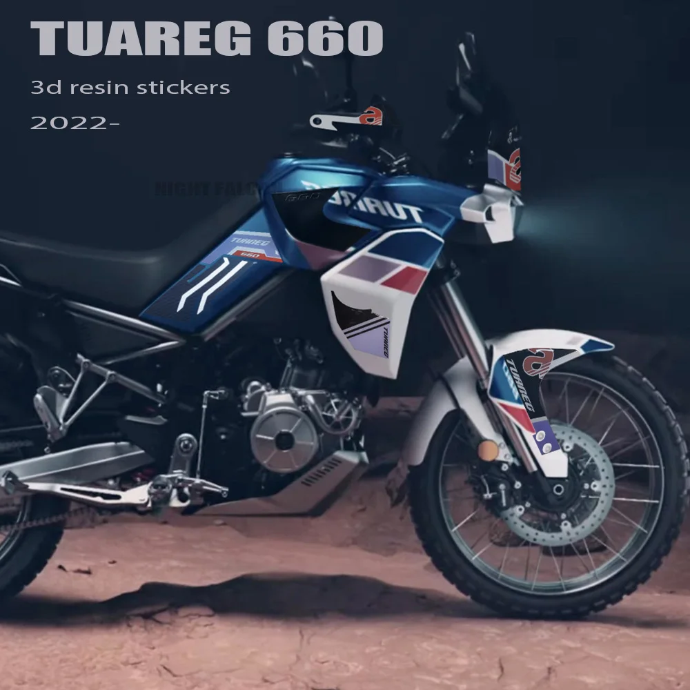 Per Aprilia Tuareg 660 2022-2023 Accessori Moto 3D Kit Di Protezione Adesivo In Resina Epossidica Tank Pad