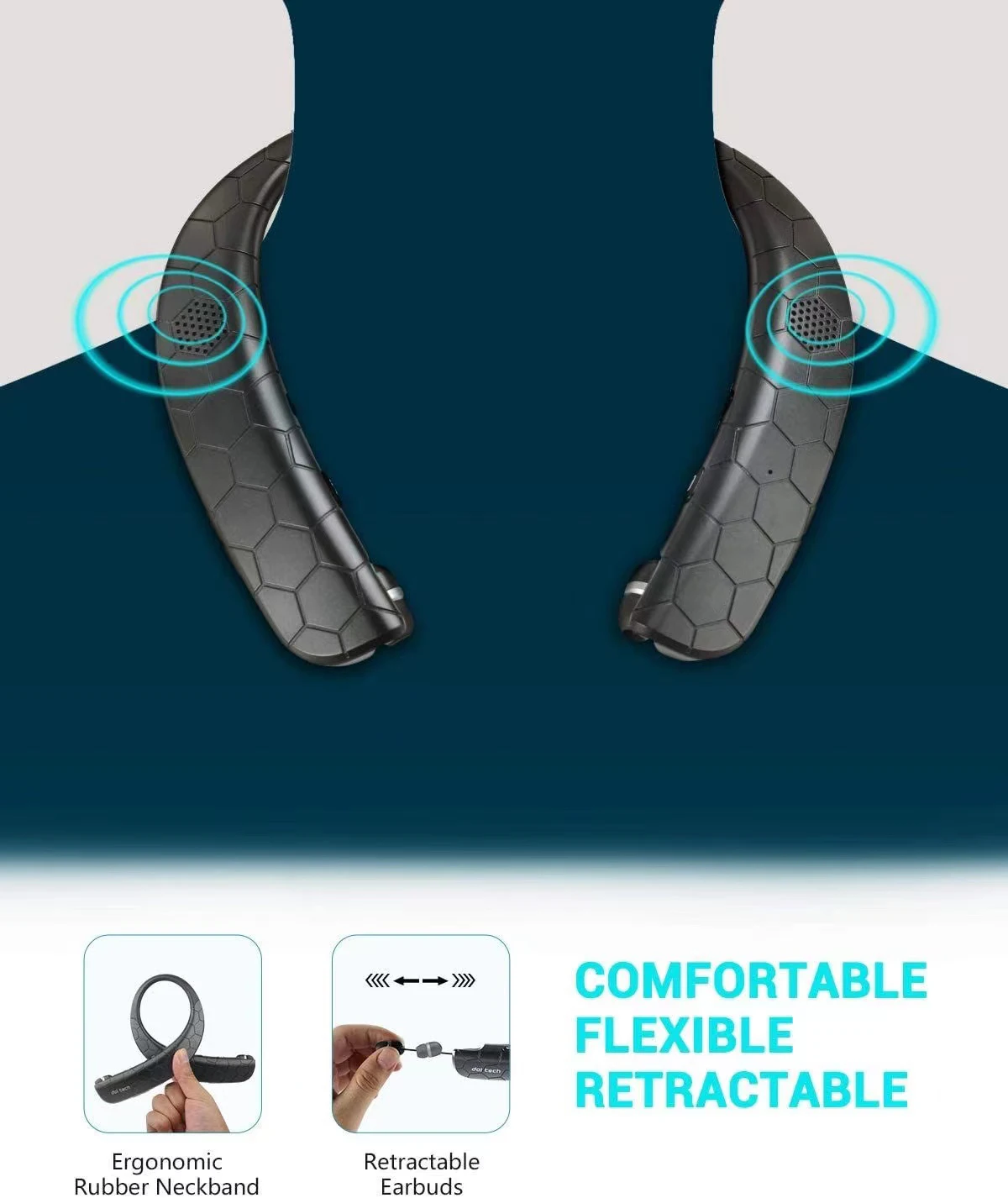 écouteurs bluetooth tour de oreillettes sans casque de avec appel mains libres