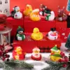 12/24/48 Pcs Christmas Rubber Ducks in Bulk Toys Holiday Rubber Ducks for Jeep Ducking, Xmas Party Favors Decorations 3