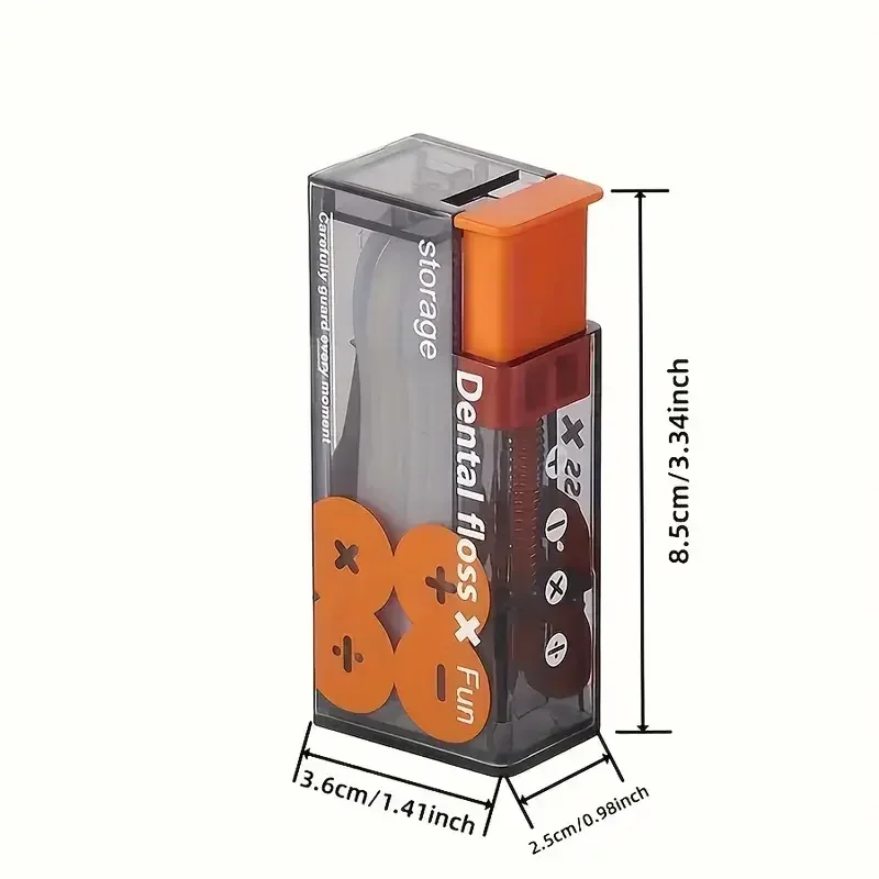 Dental Floss Dispenser Automatic Floss Storage Box Pop-Up With 10Pcs Oral Hygiene Care Portable
