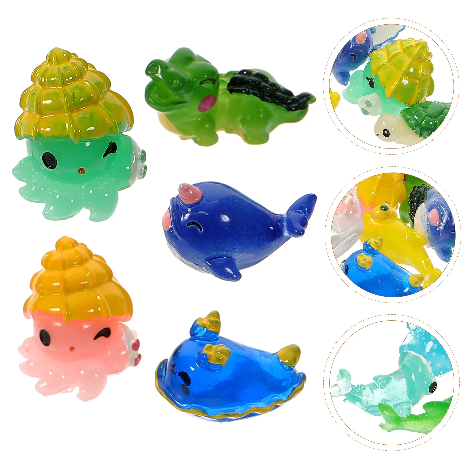 

15 Pcs Mini Animal Model Models Fish Tank Ornaments Resin Sea Animals Decorations Delicate Decors Ocean Small Adornments