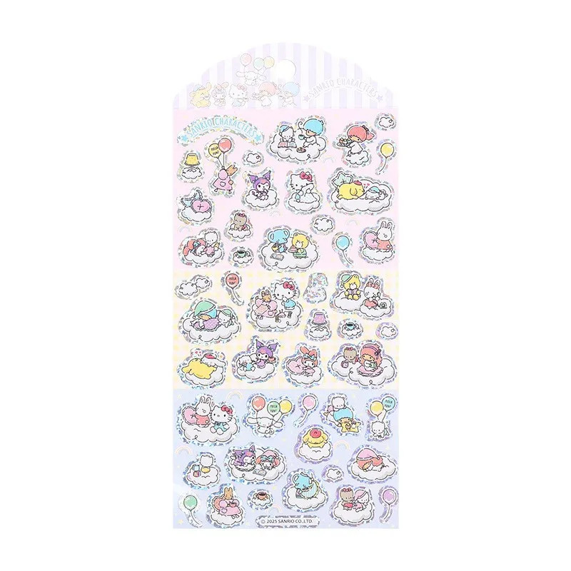 Sanrio Pochacco Kuromi 헬로 키티 어린이 스티커 핸드 계정 학생 문구 용품 생일 선물 DIY 스티커